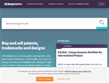 Tablet Screenshot of ip-marketplace.org